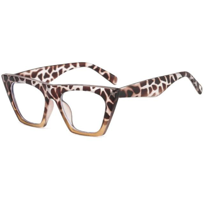 Agatha Square Cat Eye Blue Glasses Frame