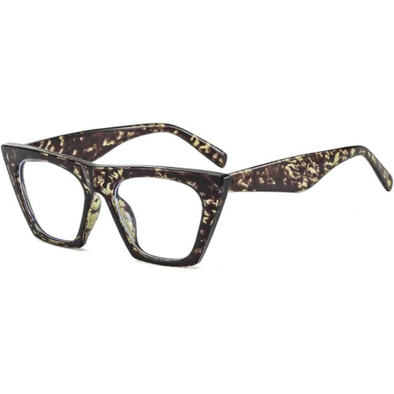 Agatha Square Cat Eye Blue Glasses Frame