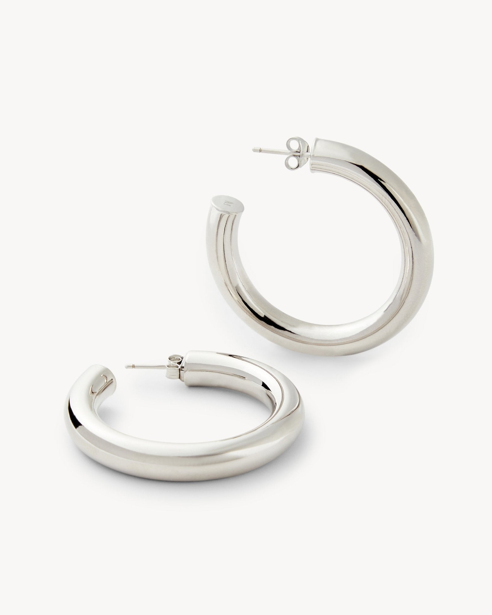 1.5" Perfect Hoops in Silver