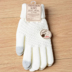 Gants d'hiver chics en cachemire au toucher velours