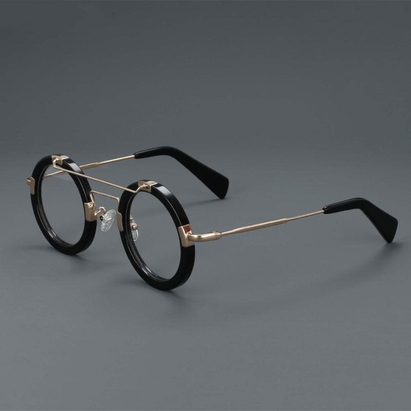 Runde optische Brillenfassung aus Acetat „Edra“ im Vintage-Stil 