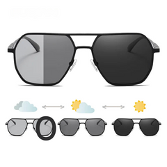 Luxury Fashion Photochromic Sunglasses for Men & Women