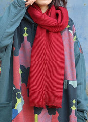 2019 whiter warm cotton Cinched red scarves