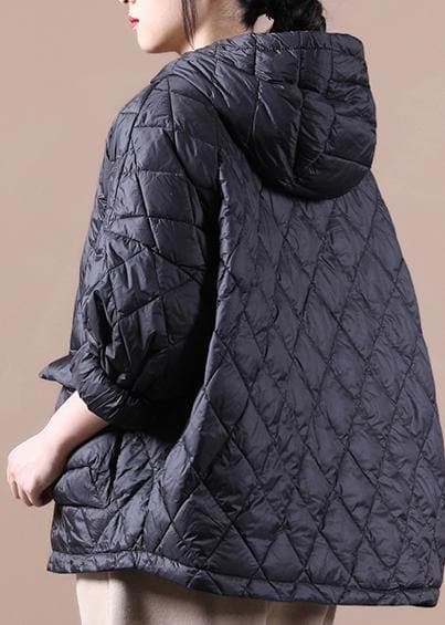 2021 Loose Fitting Winter Puffer Jacket Hooded Black Down Coat-(Clearance, LImited Stock)