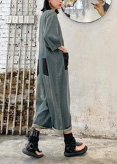 2021 new summer denim jumpsuit thin section fashion jumpsuit women