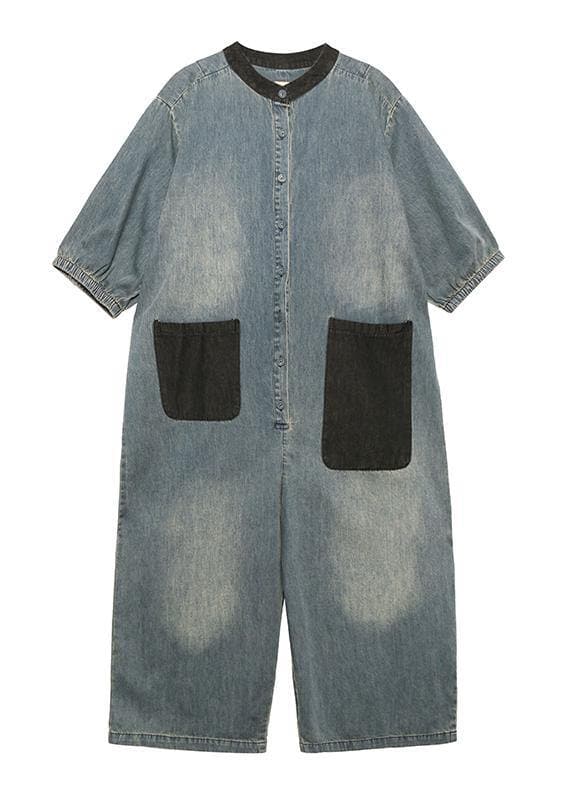 2021 new summer denim jumpsuit thin section fashion jumpsuit women