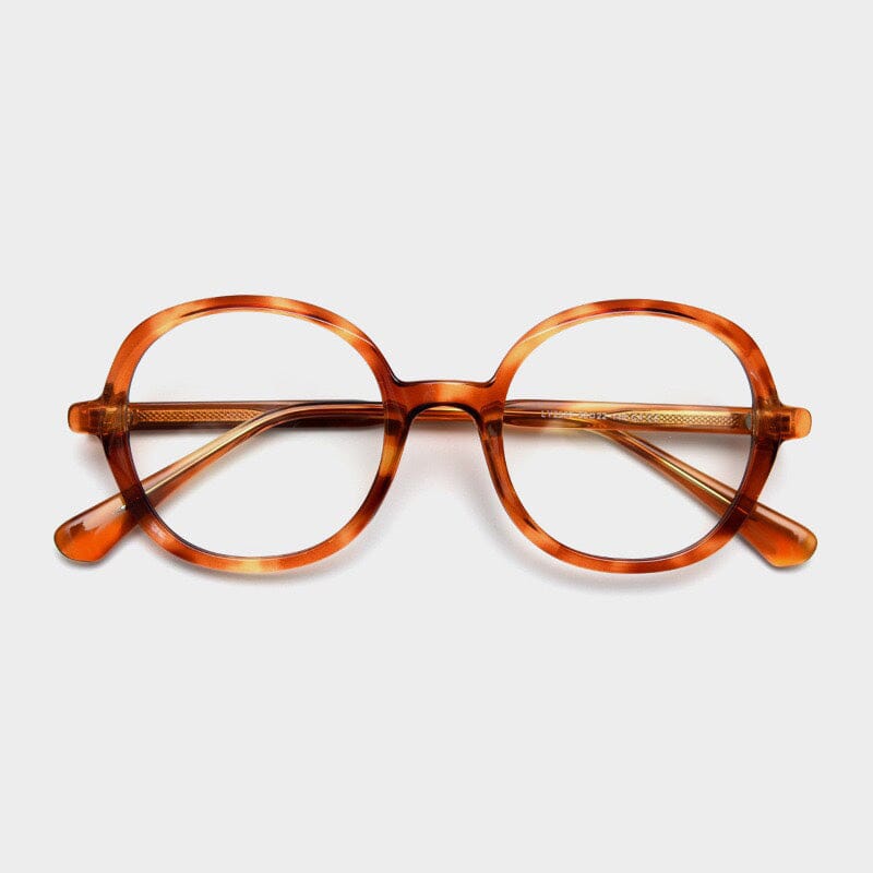 Lamar Large Size Round TR90 Vintage Eyeglass Frame