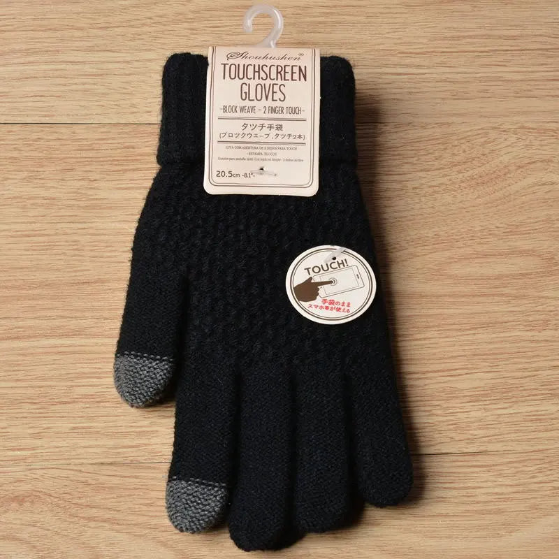 Gants d'hiver chics en cachemire au toucher velours