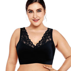 Soutien-gorge de sport push-up en dentelle respirante