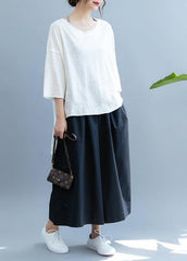 Art o neck asymmetric shirts Fashion Ideas white top