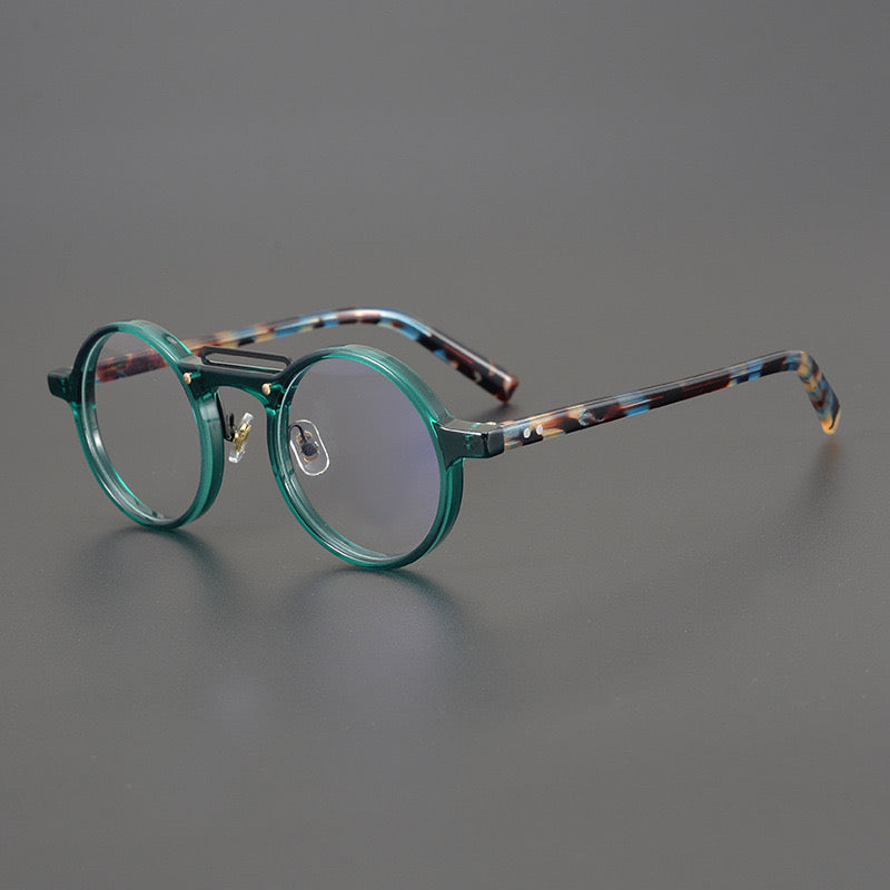 Van Vintage Round Acetate Optical Glasses Frame