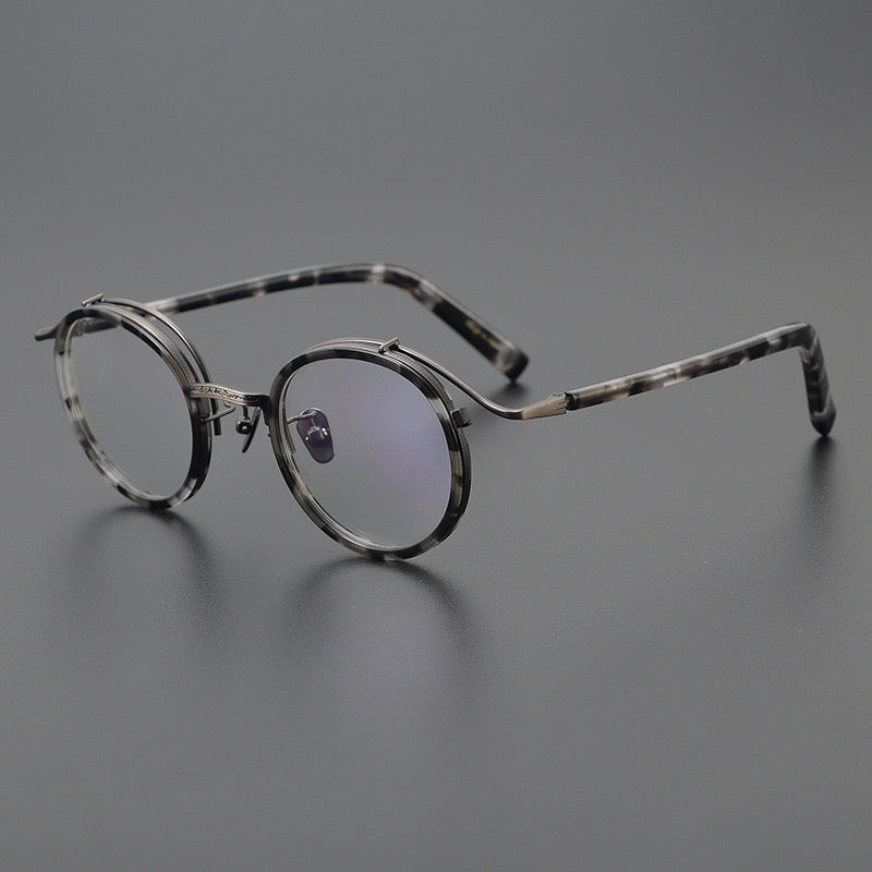 Hank Vintage Acetat runder Brillenrahmen