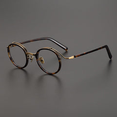 Hank Vintage Acetat runder Brillenrahmen