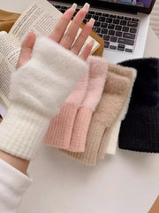 Gants en tricot de luxe Snow Luxe