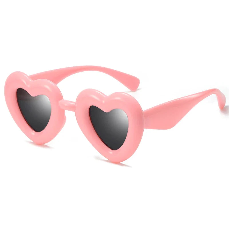 Lunettes de soleil carrées en gelée rose avec protection UV400