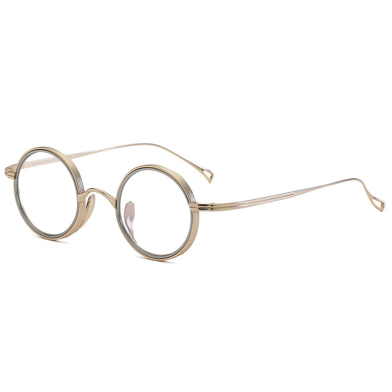 Naoko Ultralight Titanium Round Glasses Frame