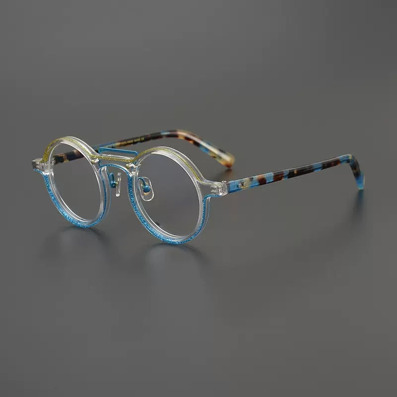 Abudy Vintage Round Acetate Glasses Frame