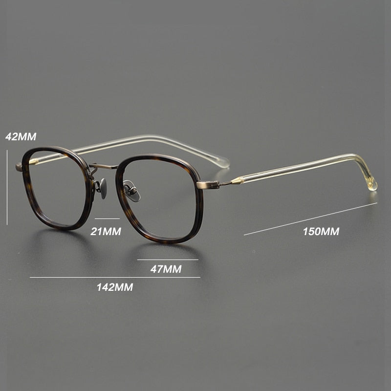 Faaiz Vintage Acetat Brillengestell 