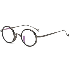 Naoko Ultralight Titanium Round Glasses Frame