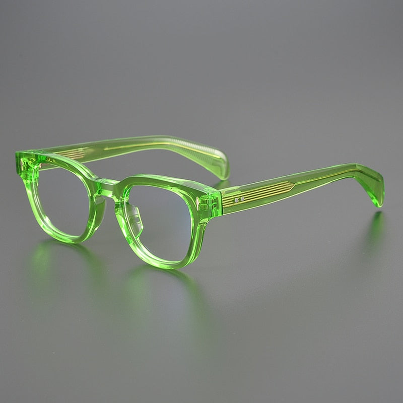 Eckige Vintage-Brillenfassung aus Acetat „Jasper“ 