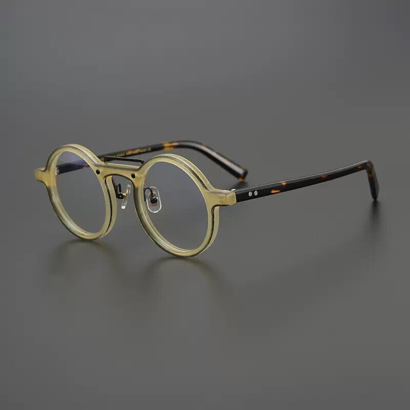 Van Vintage Round Acetate Optical Glasses Frame