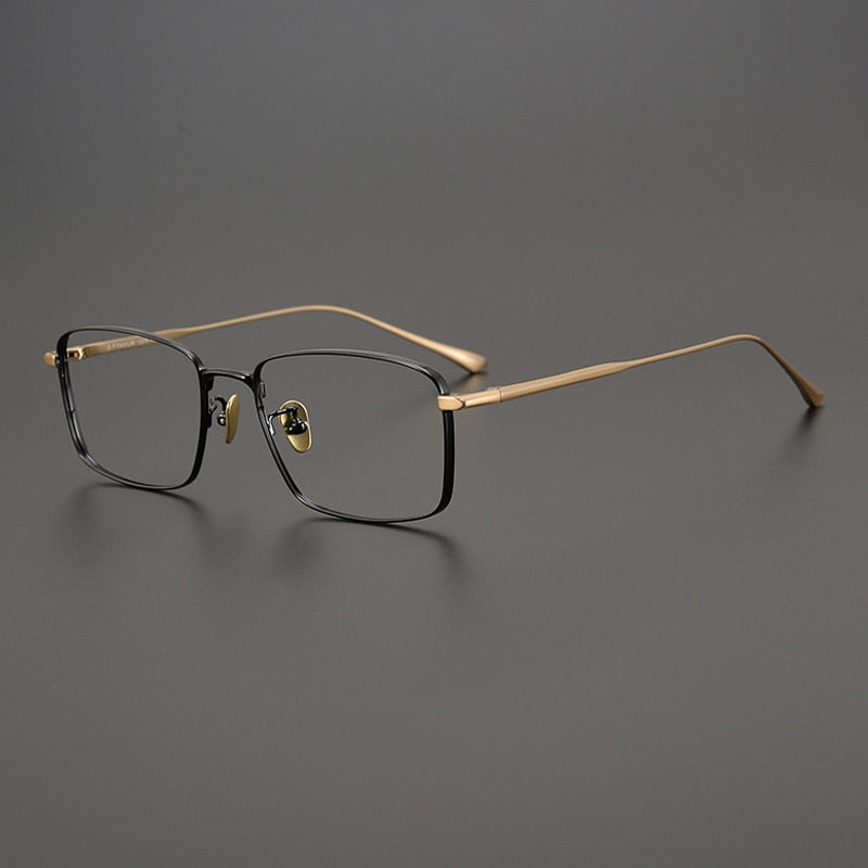 Arale Vintage Titanium Square Glasses Frame