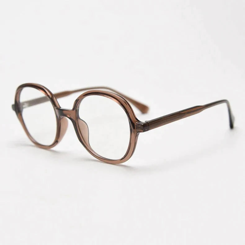 Lamar Large Size Round TR90 Vintage Eyeglass Frame