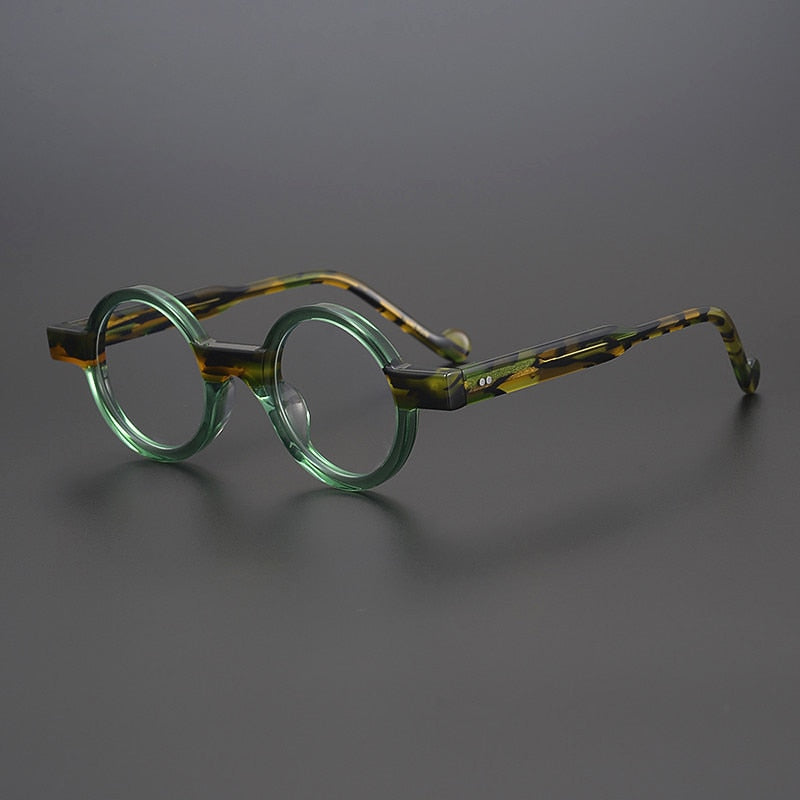 Monture de lunettes ronde en acétate vintage Veda 