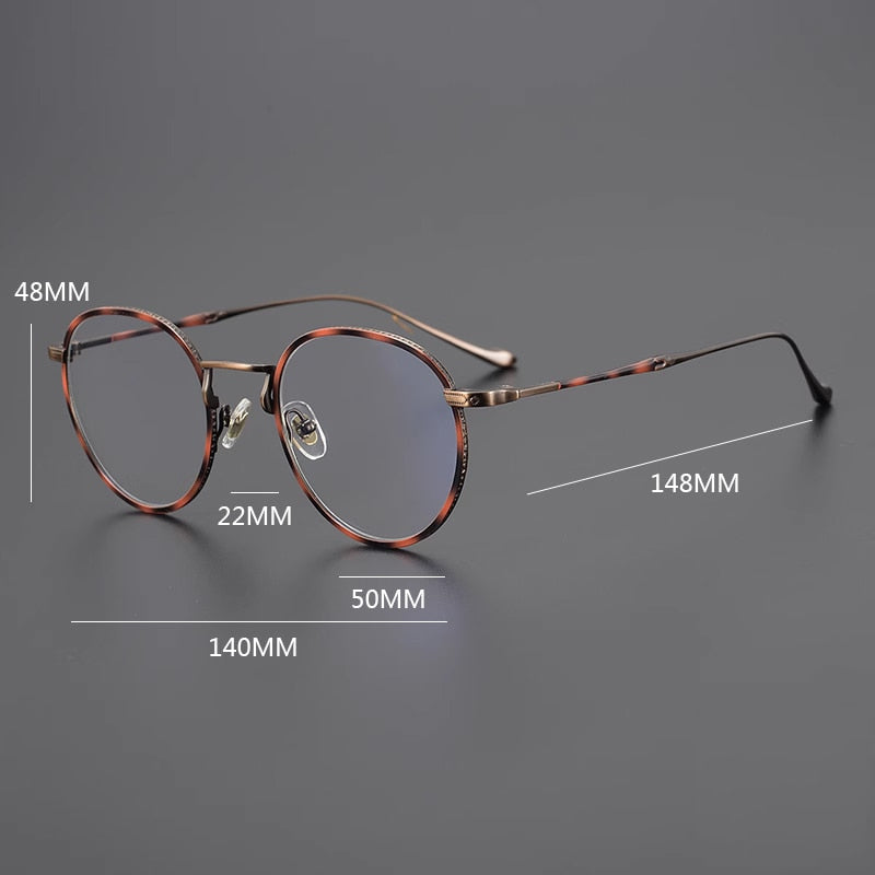 Ediva Vintage Titanium Glasses Frame