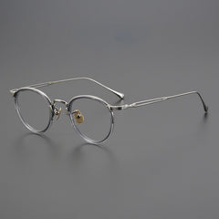 Daran Titanium Round Glasses Frames