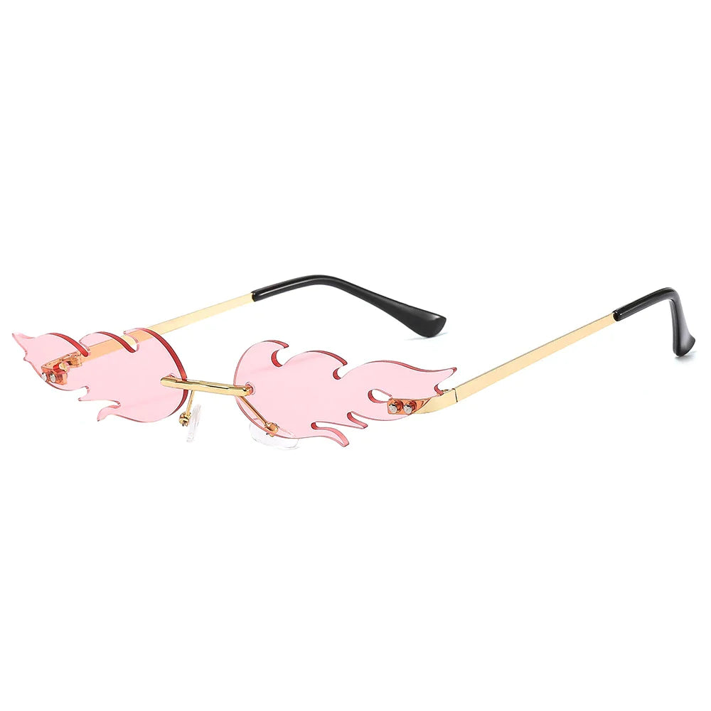 Lunettes de soleil carrées en gelée rose avec protection UV400