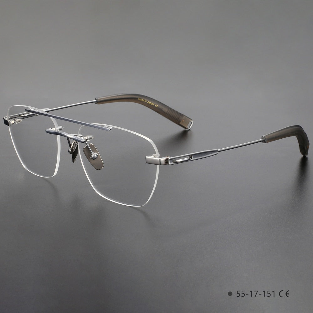 Nouvelle monture de lunettes Vunes sans cadre en titane pur ultra léger 