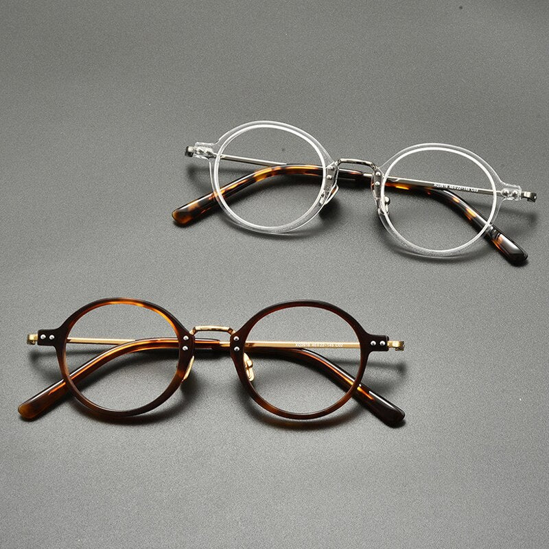 Crunch Vintage Acetate Titanium Glasses Frames