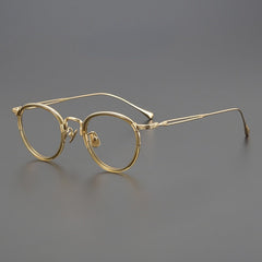 Daran Titanium Round Glasses Frames