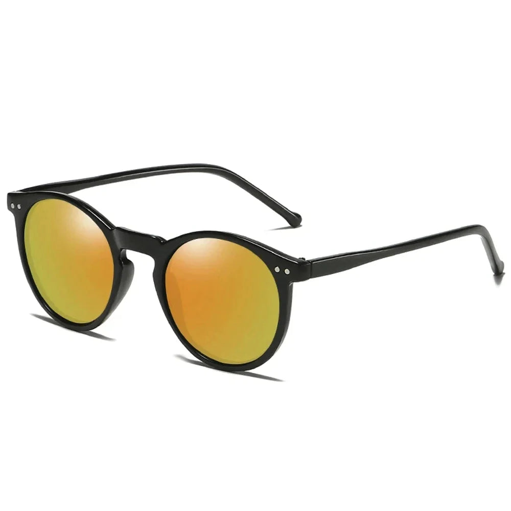 Runde Sonnenbrille im Retro-Look, polarisiert, Unisex, UV400