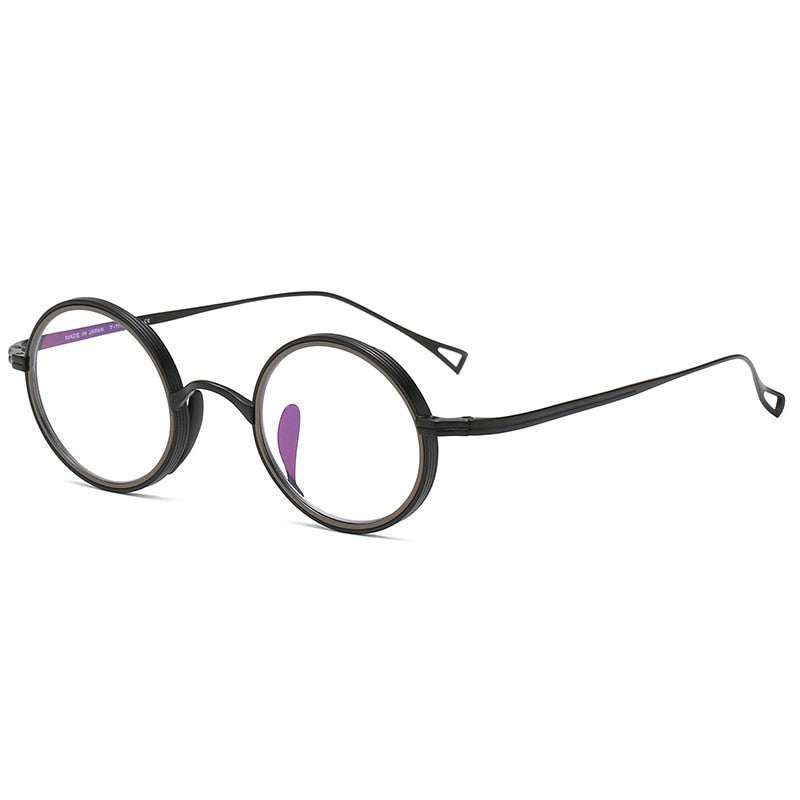 Naoko Ultralight Titanium Round Glasses Frame