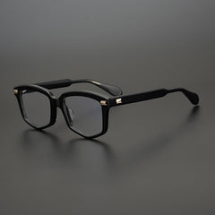 Normile Premium Brillengestell aus Acetat im Vintage-Stil mit Verzierung