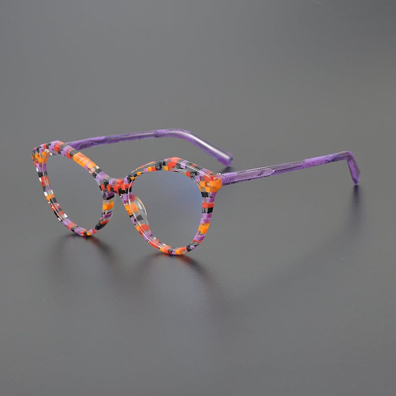 Intense Acetate Cat Eye Glasses Frame