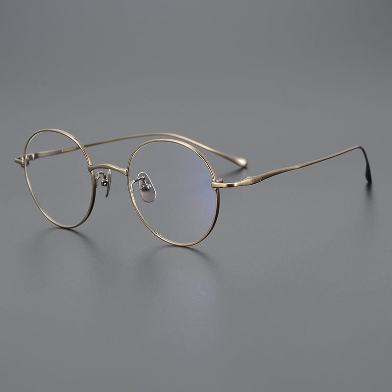 Dael Vintage Round Titanium Eyeglasses Frame