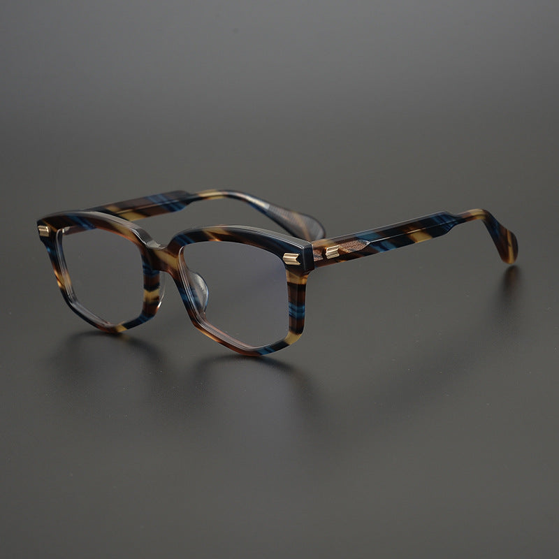 Normile Premium Brillengestell aus Acetat im Vintage-Stil mit Verzierung