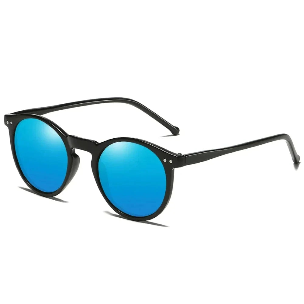 Runde Sonnenbrille im Retro-Look, polarisiert, Unisex, UV400