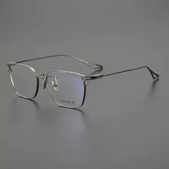 Ebrar Ultra Light Titanium Rectangle Glasses Frame