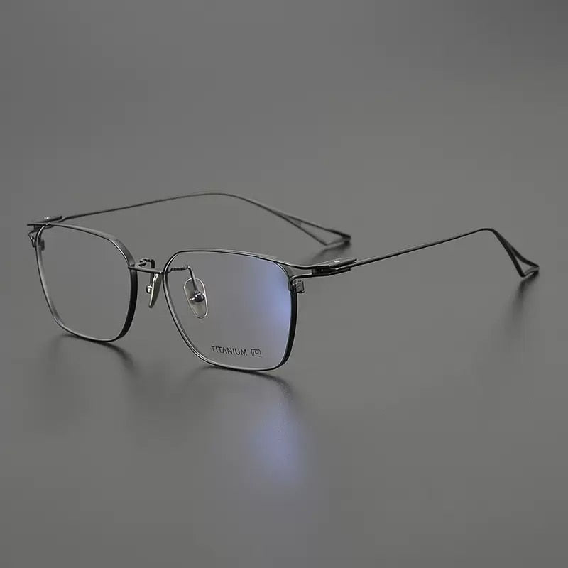 Ebrar Ultra Light Titanium Rectangle Glasses Frame