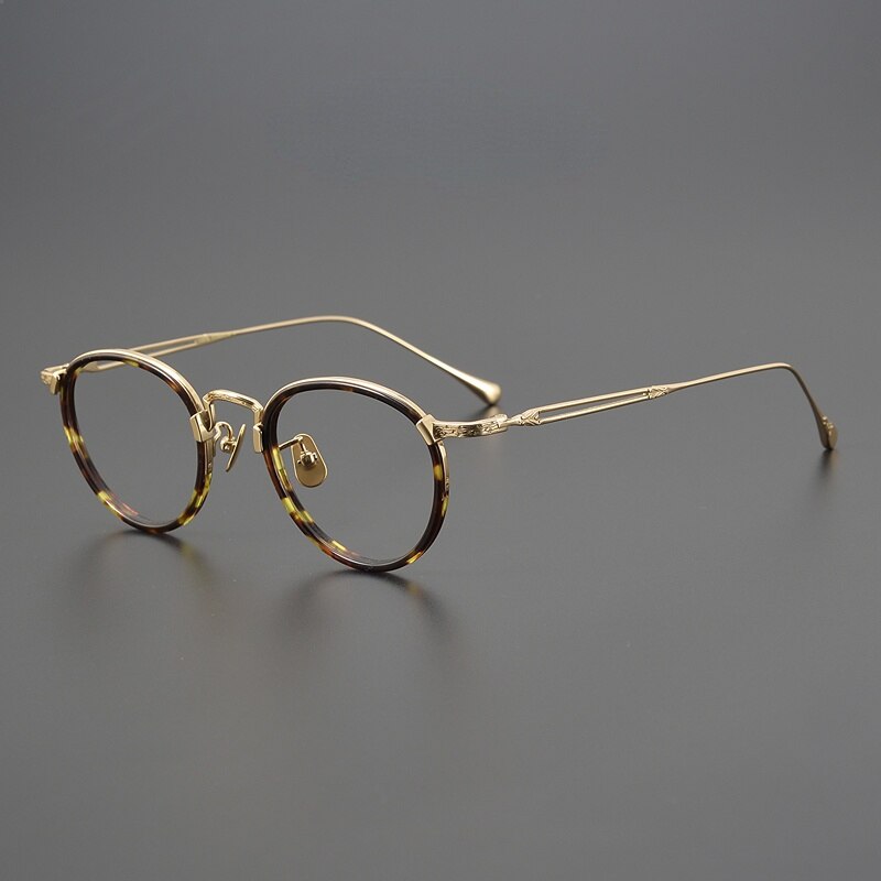 Daran Titanium Round Glasses Frames