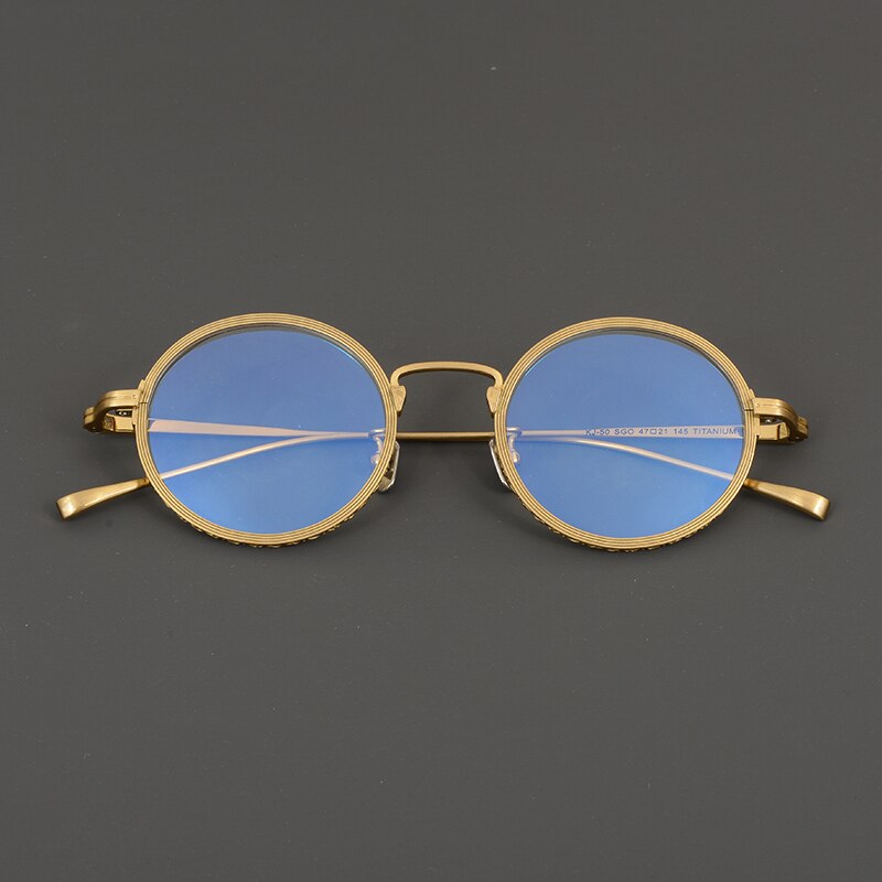 Monture de lunettes ronde en titane Saint Vintage 