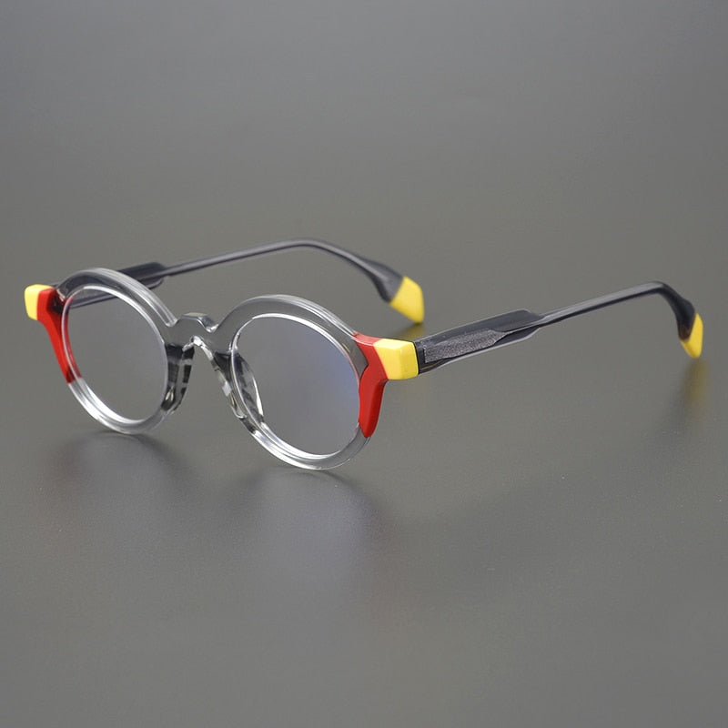 Rundes Vintage-Brillengestell aus Acetat „Giggs“