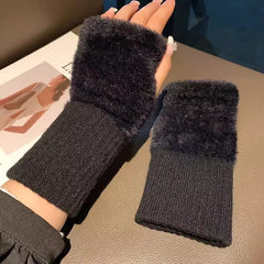 Gants en tricot de luxe Snow Luxe