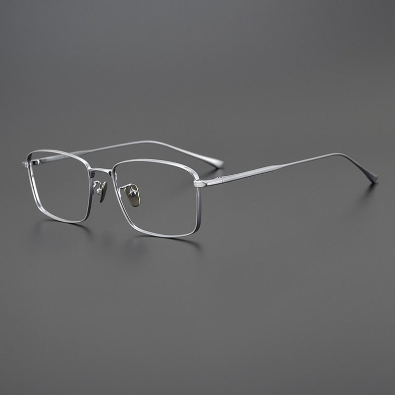 Arale Vintage Titanium Square Glasses Frame