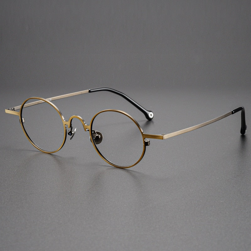 Montures de lunettes rondes vintage en titane Briar