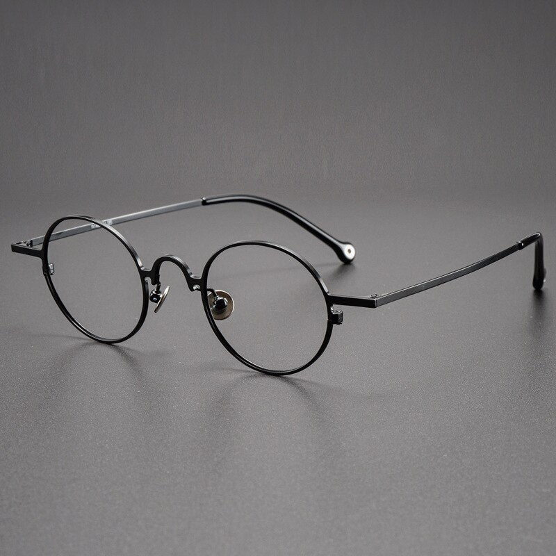 Montures de lunettes rondes vintage en titane Briar